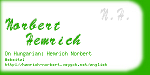 norbert hemrich business card